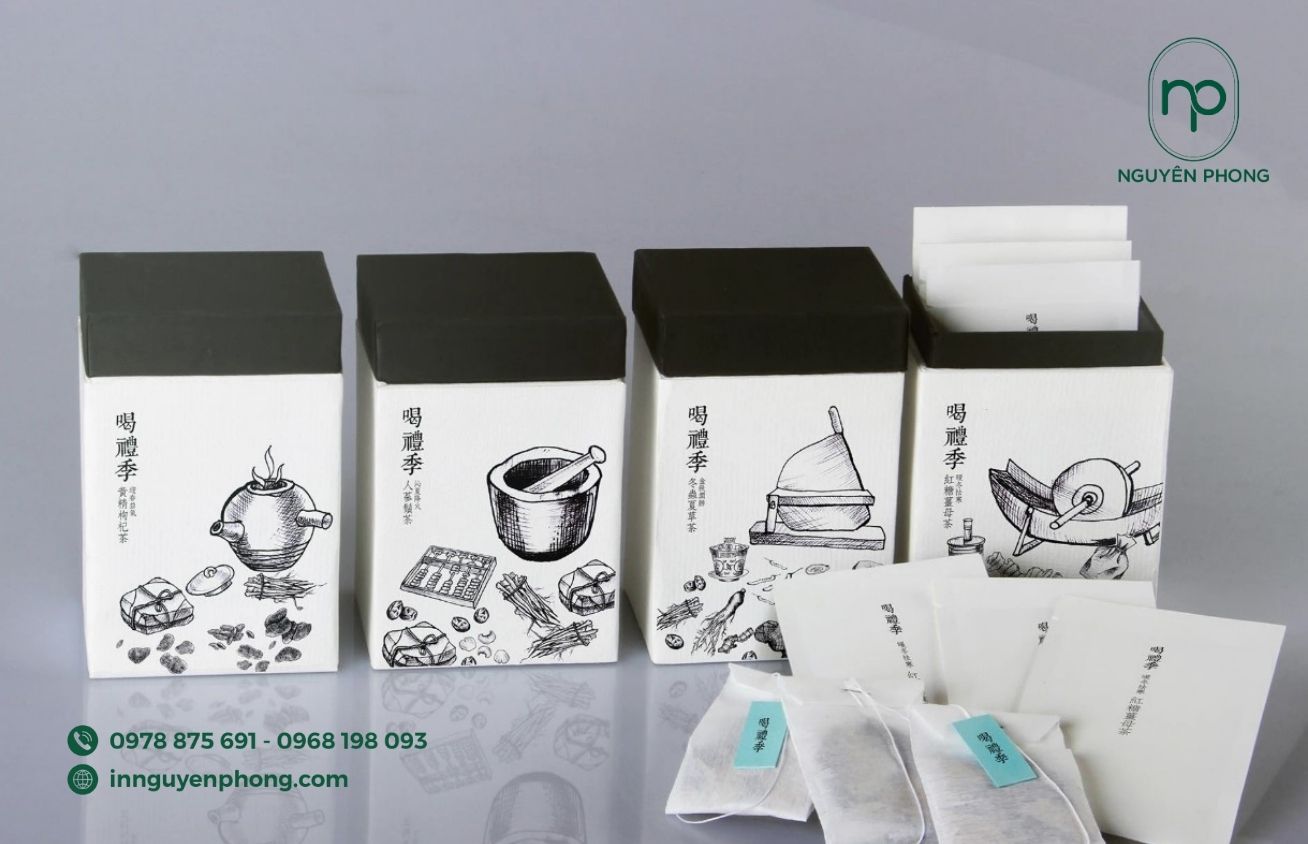 Mẫu logo đông y trên hộp giấy